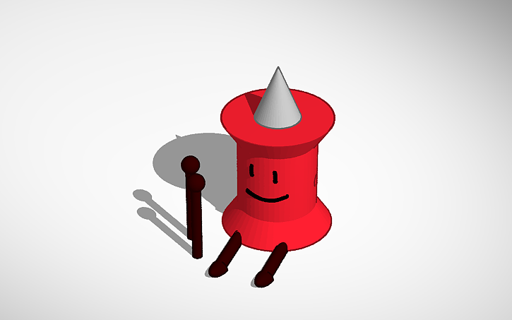 3D design Pin 3d printable bfdi - Tinkercad