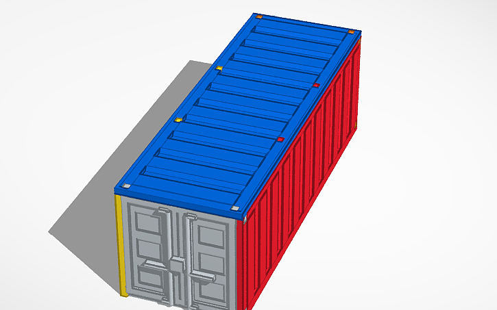 Container 2sd Design 3D design shipping container - Tinkercad