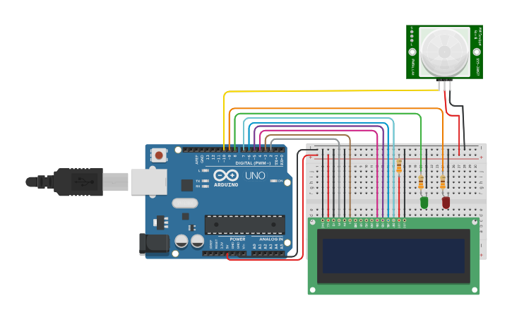 Circuit design DMPA 10 TEMP - Tinkercad