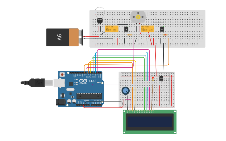 Circuit design LM35 - Tinkercad
