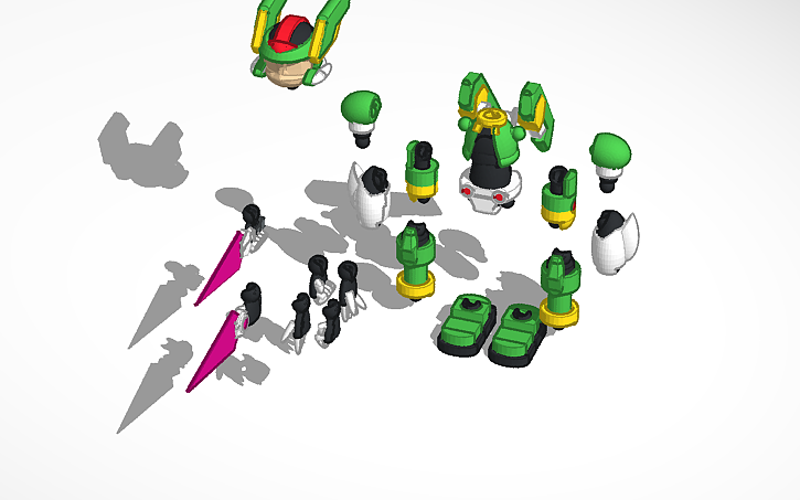 3D design megaman zx model hx - Tinkercad