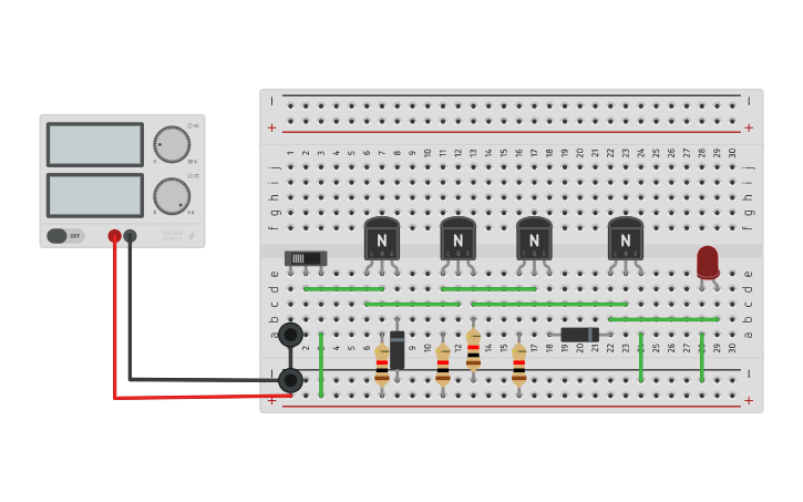 Not Gate Program Tt Circuit design TTL Not Gate Circuit - Tinkercad