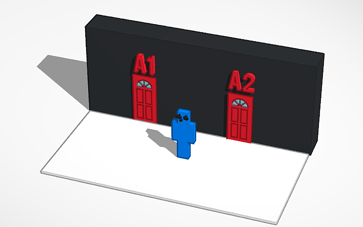 3D design What’s inside Square Blocky School? - Tinkercad