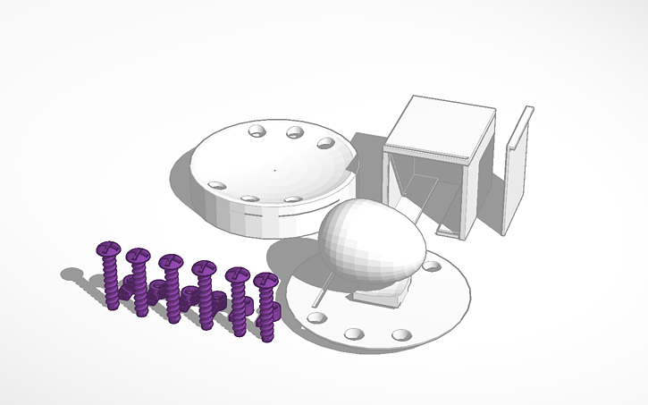 3D design Egg Drop Container (See Improved Design) - Tinkercad
