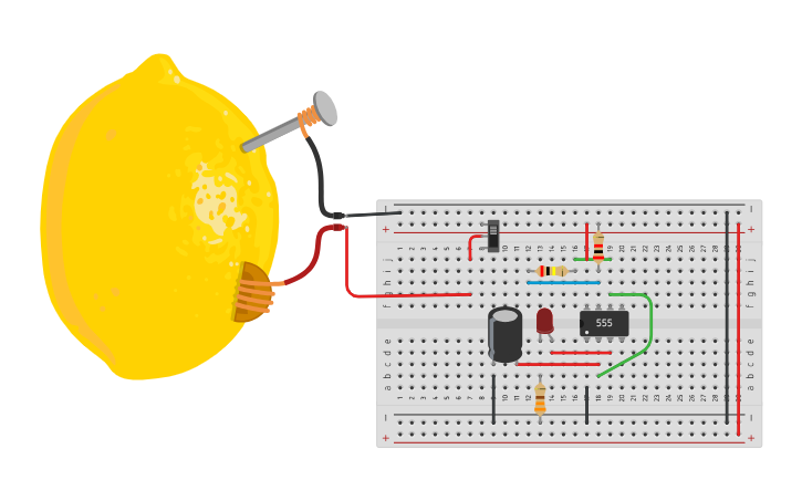 Circuit design IC 555 TIMER - Tinkercad