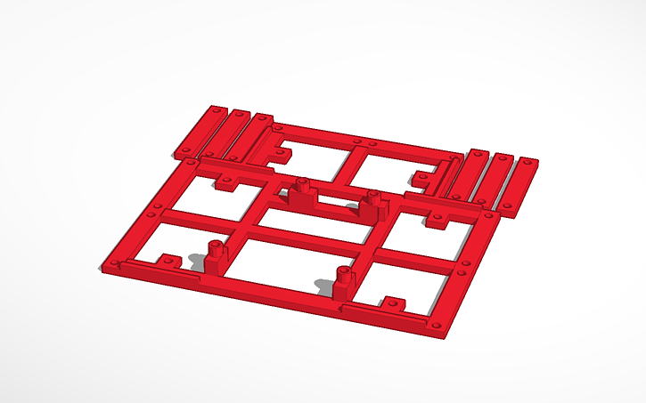 STM32 Nucleo F411 board support with wires holders - Tinkercad