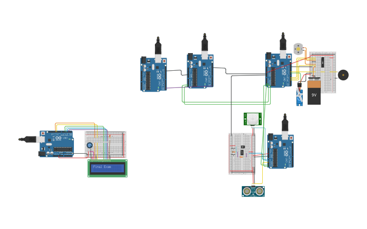 Circuit design USART + I2C: Controlling Hardware - Tinkercad