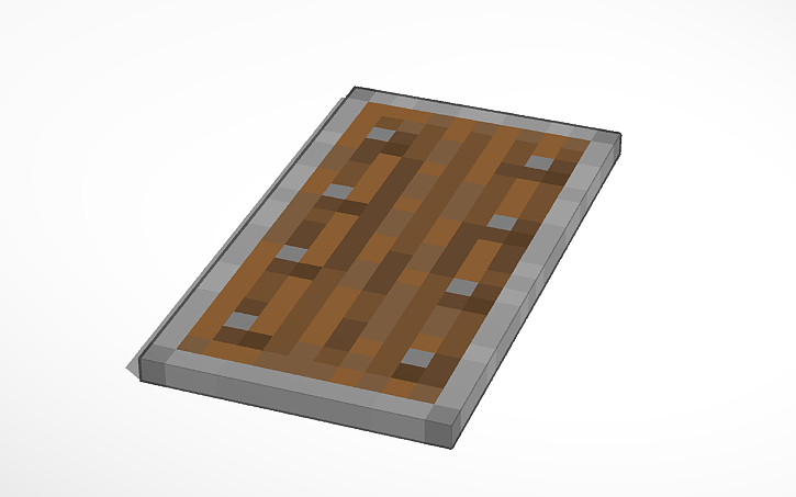 3D design Minecraft (Upgraded) Shield - Tinkercad