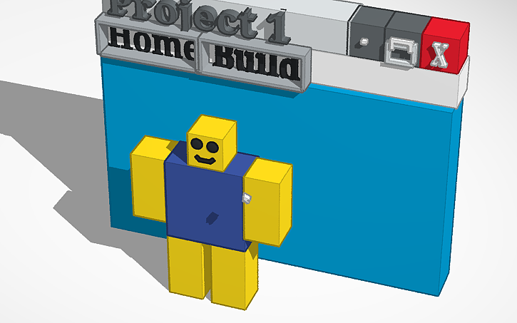3D design Roblox Studio: Noob 2006 - Tinkercad
