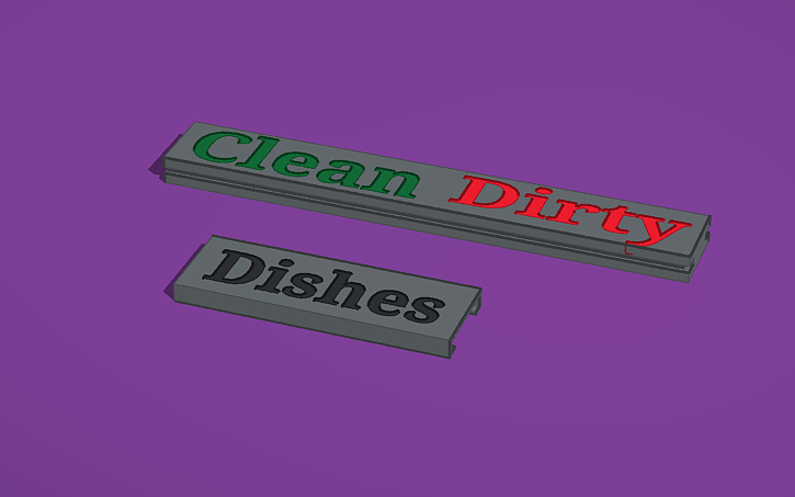 3D design Dish washer indicator - Tinkercad
