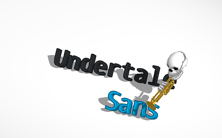 3D design Undertale - Tinkercad