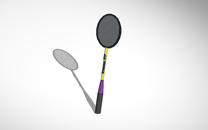 3D design Yonex Badminton Racket 2026 - Tinkercad
