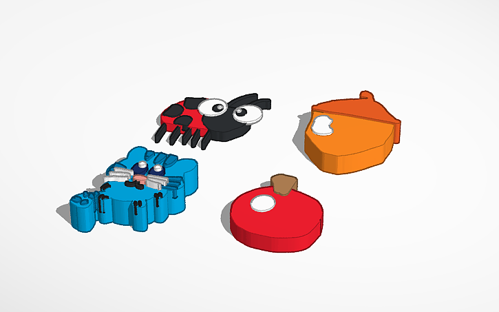 Keychains Cad Block 3D design Keychains - Tinkercad
