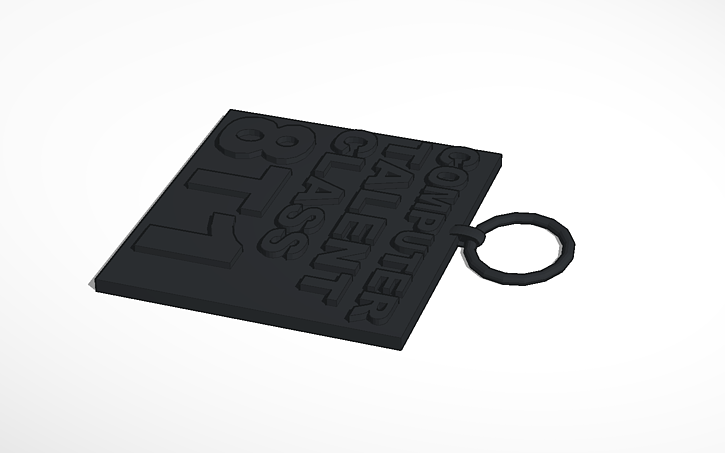 Autodesk Keychain 3D design computer keychain - Tinkercad