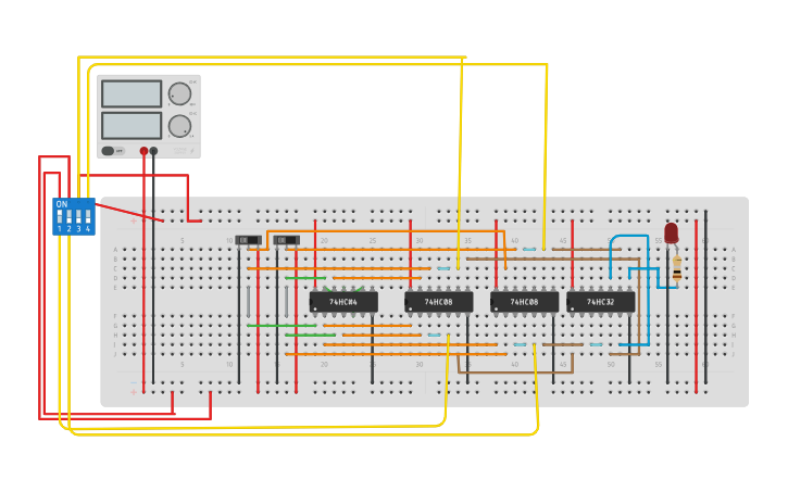 Circuit design 4X MULTIPLIER - Tinkercad
