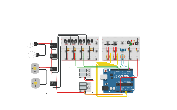 Circuit design Switch logic from binary array with relays & LED status ...