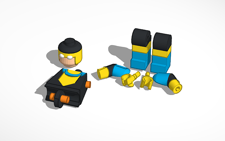 3D design Fixed Lego Invincible - Tinkercad