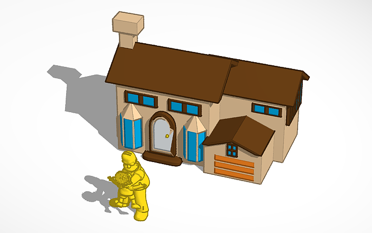 3D design the simpsons - Tinkercad