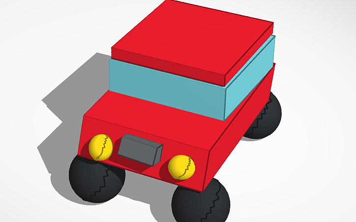 3D design automovil - Tinkercad