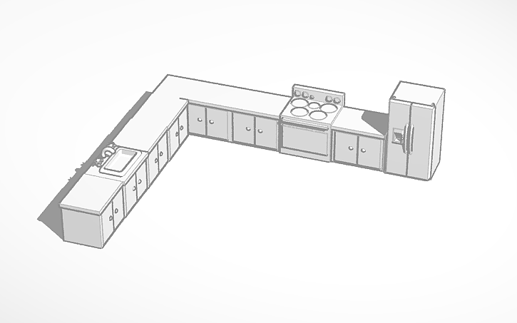 3D design Kitchen - Tinkercad