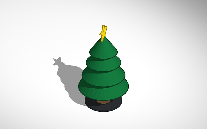 3D design Christmas Tree! - Tinkercad
