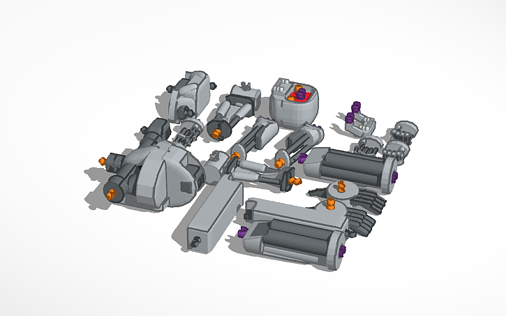 3D design Terminator T-800 printable figure - Tinkercad