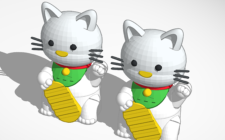 3D design cat - Tinkercad