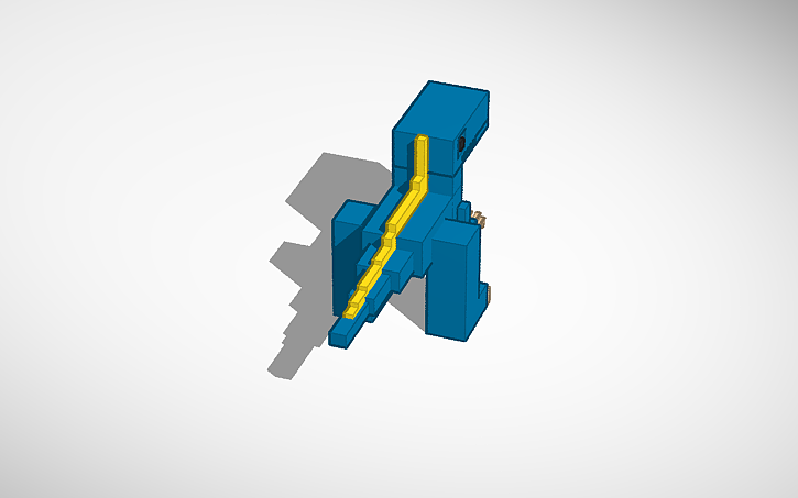 3D design Blocky Suchomimus - Tinkercad