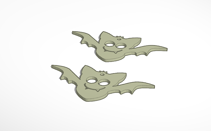 3D design Big Bats - Tinkercad