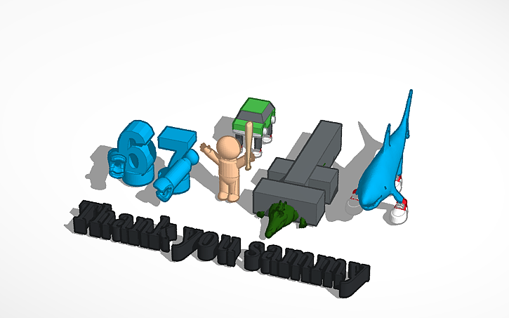 3D design Italian brainrot - Tinkercad