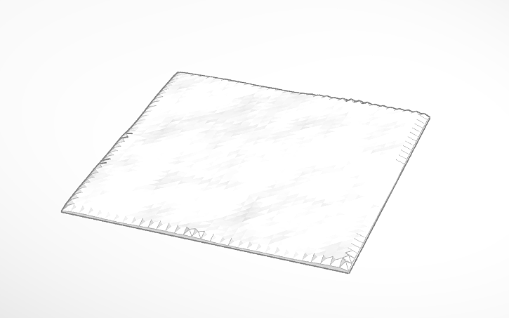 White Rug For Rendering 3D design big white rug - Tinkercad