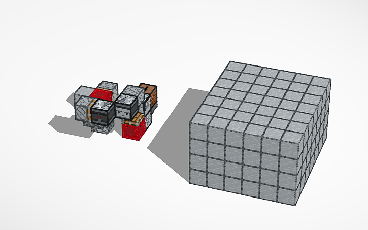 3D design Jukebox looper (Minecraft) - Tinkercad