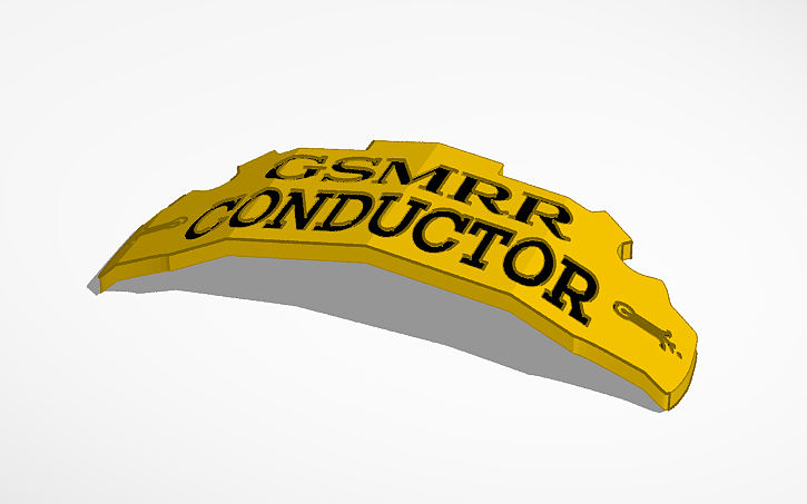 Inker Pad 3D design GSMRR Conductor - Tinkercad