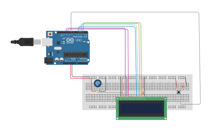 Circuit design Arduino Game - Tinkercad
