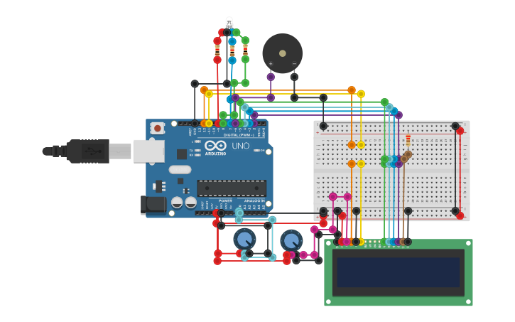 Circuit design Color detector - Tinkercad
