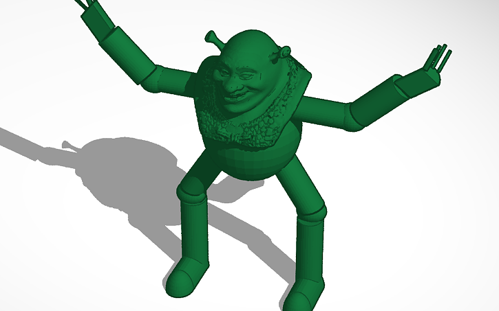 3D design Shrek - Tinkercad