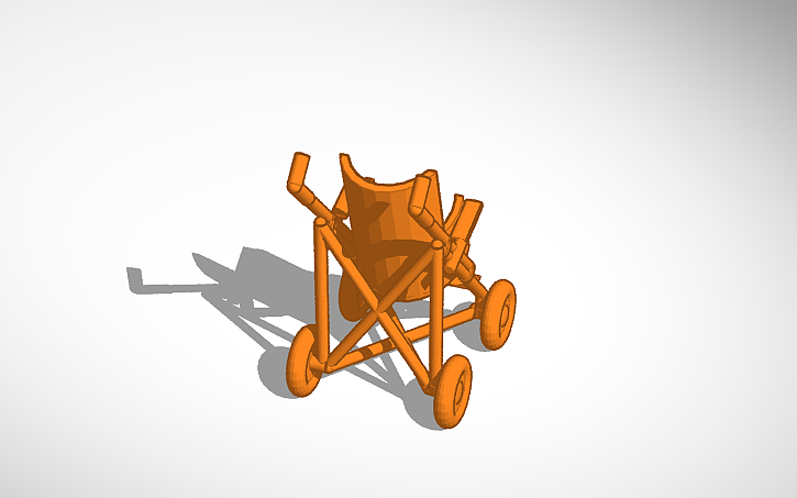 3D design H0, Stroller - Tinkercad