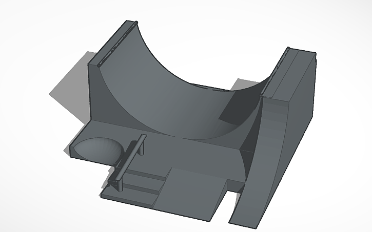 3D design Fingerboard Ramp - Tinkercad