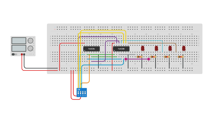 Circuit design DECODER - Tinkercad