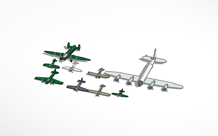 3D Design WW2 Planes Tinkercad 3d-design-ww2-planes-tinkercad