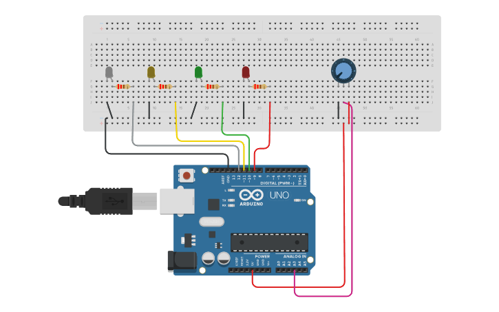 Circuit design FUNCIÓN MAP - Tinkercad