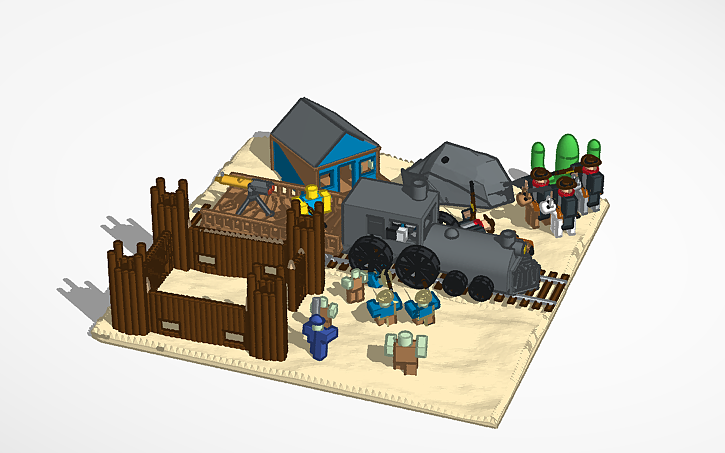 3D design dead rails - Tinkercad