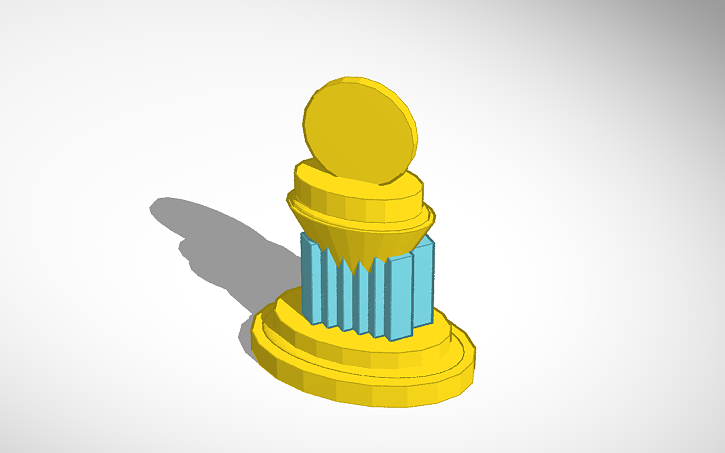 Openscad Trophy 3D design My Trophy - Tinkercad