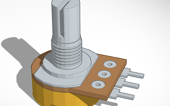 3D design Potentiometer - Tinkercad