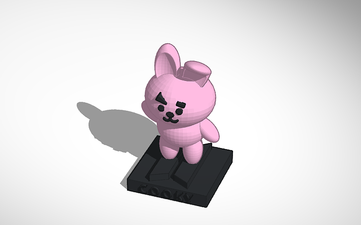 3D design Cooky BT21 - Tinkercad