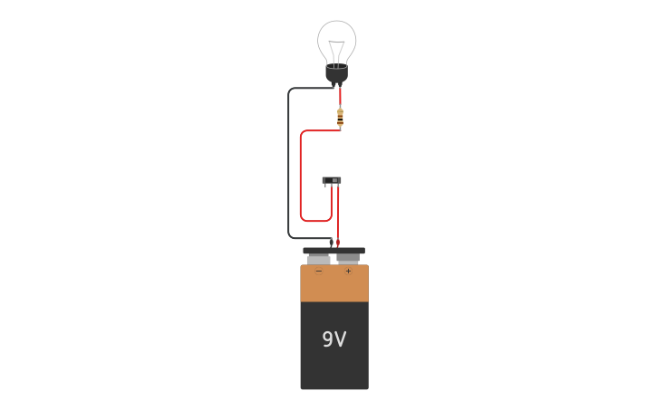 Circuit design Simple Light Bulb Circuit - Tinkercad