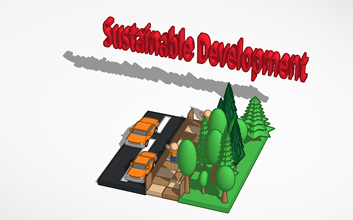 3D design sustainable development in cities - Tinkercad