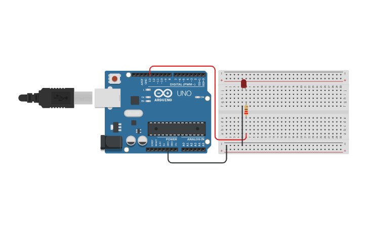 Circuit design CONTROLANDO EL MINI FOQUITO - Tinkercad