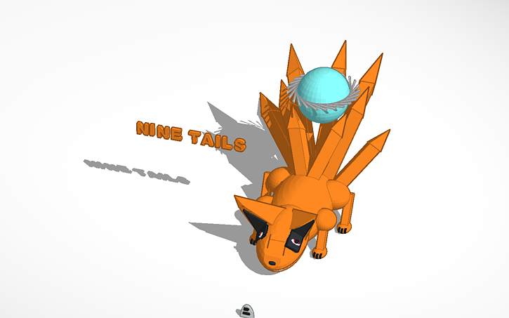 3D design Nine Tails - Tinkercad