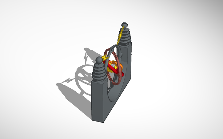 3D design lightning gyroscope - Tinkercad
